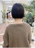 ミニボブ　ボブ　ブリーチなしカラー　グレージュ　栄　矢場町