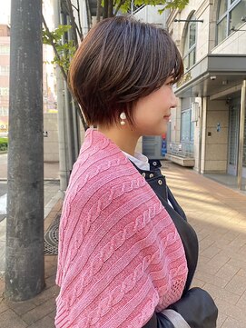 ジアン バイ ミルボン 西宮ガーデンズプラス(GIEN by milbon) ゆる感ショート/透明感カラー/濱田 実果