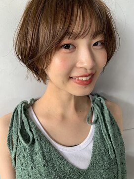 アンアミ キチジョウジ(Un ami Kichijoji) 可愛い短すぎないショートボブ×イエローベージュ ○堀越太真樹