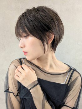 エンクス(enx)の写真/【365日朝楽オシャレ】がコンセプト★大人女性に人気の透明感グレイカラーはenxのショート・ボブと相性抜群