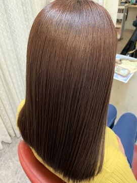 ロマンヤカタ ファース(ROMAN YAKATA fars) 髪質改善　プレミアムカラー　ピンクブラウンカラー@田代9/24