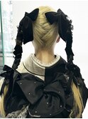 フェミニンロングウェーブミディアム着物ヘア成人式卒業式/三鷹