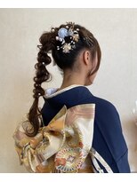 ヴィサージュオーク(VISAGE oak)&nbsp;編み下ろし/成人式ヘア/お呼ばれヘア