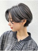ショートヘア×ハイライト/大人ハイライト/ハンサムショート