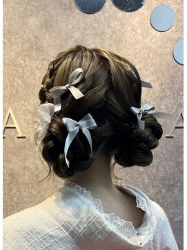 バサラ 池袋店(VASARA) サイドツイン♪着物ヘア/浴衣ヘア/卒業式ヘア/成人式ヘア