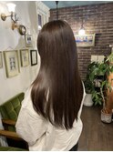 ブリーチなしでオリーブベージュ