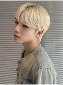 【永田】抜きっぱなしブロンド×韓国狭めセンターパート