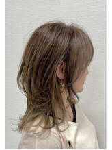 アンバー(Amber)&nbsp;縮毛矯正くびれヘアアプリコットオレンジ/札幌/南区/川沿1