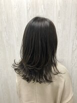 テーラヘアー 瑞江店(TELAHAIR)&nbsp;ミディアムレイヤー×カーキアッシュ