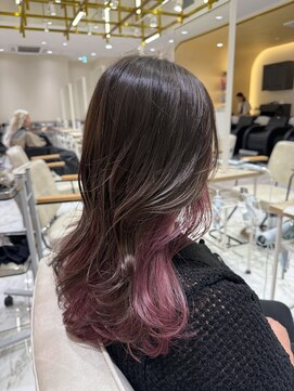 ゼスト フィーノ(ZEST fino) 【橋本姫奈】ピンク×ブラウンのインナーカラー！