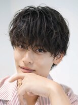 オーシャントーキョー 心斎橋(OCEAN TOKYO WEST) シャドウパーマシースルーラウンドマッシュ波巻きパーマウルフ