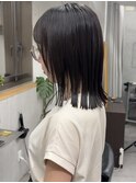20代30代切りっぱなしボブ/長めボブ/切りっぱなし/ロブ