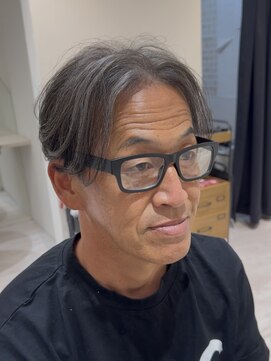 バース 梅田中崎町店(BIRTH) 50代40代白髪ぼかしシルバーメッシュバレイヤージュ