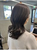 グレージュカラー/ミディアムヘア