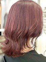 クロト(Clotho)&nbsp;ブリーチなしボルドーピンク/ダブルカラー白髪ぼかしハイライト