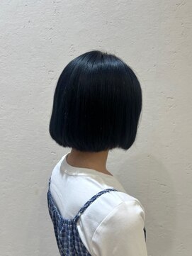 ヘアー ワークス ボナ 前橋店(HAIR WORKS bona.) モードなツヤ髪漆が魅力◎コンパクト・マッシュボブ