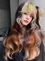 シオン(shion)&nbsp;おくれ毛前髪カットダブルカラー顔周りレイヤー_ba558663