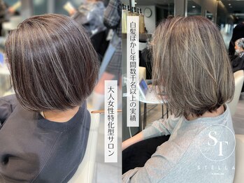 STELLA by KENJE 藤沢 白髪ぼかし×脱白髪染め【ステラバイケンジ】