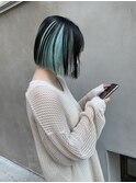 着物ヘア/大人ガーリー/ダークアッシュ/似合わせカット/原宿