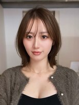 アビーファイブ(ABBEY 5) 大人ボブ銀座レイヤーカット有楽町ミディアムボブベージュ