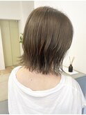 【Say.福岡】切りっぱなしボブ×オリーブベージュ×ダブルカラー