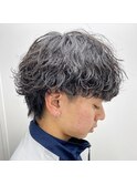 波巻きパーマ