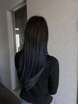 ヘアーサロン 二階堂(hair salon 二階堂)&nbsp;ブルーブラック×顔周りレイヤー