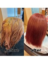 モンド ヘアクリエーション 新栄店(monde hair creation)&nbsp;【monde】before × after × 髪質改善