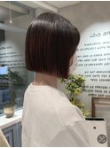 レイヤーボブ/ラテグレージュ/韓国巻き/顔周りカット/柏