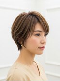 ハイライトショート白髪染め/白髪ぼかし/川越