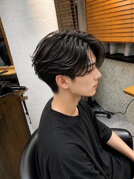 ヘアリゾート粋 トゥジュ 池袋東口店(tujuh) メンズ/フェザーパーマ/ニュアンス/センターパート