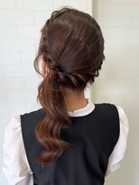 タグマル 学割U24 学生ペア割選べるヘアセット サイドポニー