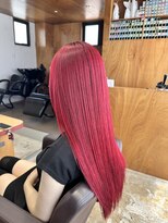 イロ ジェイアール JR奈良店(IRO)&nbsp;ハイトーンレッド/ビビットカラー/推しカラー/ブリーチ