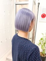 リラ バイ ミラ 新宿(LILA by MILA)&nbsp;ハイトーンボブ/パープルベージュ/ペールカラー/ミニボブ