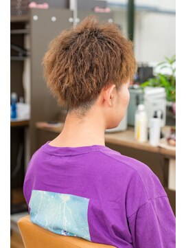 ヘアージャンティ(HAIR GENTIL) メンズ　ショート　【 ツイストパーマ × セクションブロック 】