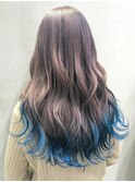 ラベンダーと裾カラー_ホワイトアッシュ_ba312941
