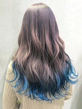 アルバム 銀座(ALBUM GINZA) ラベンダーと裾カラー_ホワイトアッシュ_ba312941