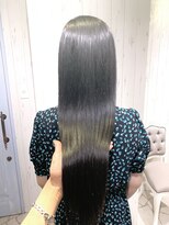 ラ ブランシュ 大宮(La Blanche)&nbsp;マロンベージュかきあげAラインボブ韓国小顔ショートグレージュ