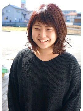 トランクヘアデザイン(TRUNK Hair Design) 【TRUNK Hair Design 西本】外ハネミディアム