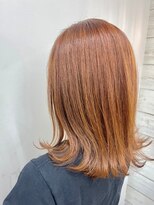 ベルクープス 天王寺店(Belle Coupes) 【Bellecoupes】垣谷千佳 オレンジベージュ ボブヘア