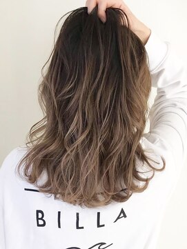 ブロッサム 北浦和店 バレイヤージュハイライトブリーチインナーカラー髪質改善北浦和