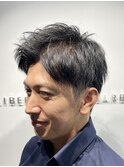 ビジネスマン/ツーブロック/銀座メンズカット/銀座白髪染め/床屋