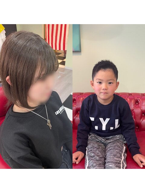 kids cut＆ladies cut