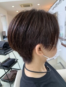 リッチアリュール(Ricci ALLURE) ショート/メンズライク/グレーベージュ/30代/40代/50代