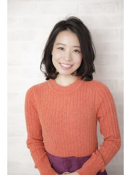 ルルディ バイ アフロディーテ銀座(luludi by APHRODITE) アンブレラカラー/こなれミディ/ウェーブパーマ/前髪/銀座