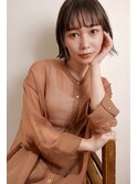 20代30代/大人かわいい/小顔ひし形/ウルフ/外はねナチュラルボブ