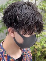 フィフス 栄(fifth)&nbsp;波巻きスパイラルパーマメンズマッシュツーブロックメンズパーマ