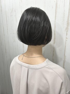 アトリエMAI 北千住 ダークグレーつるっとボブ#暗髪#20代30代40代