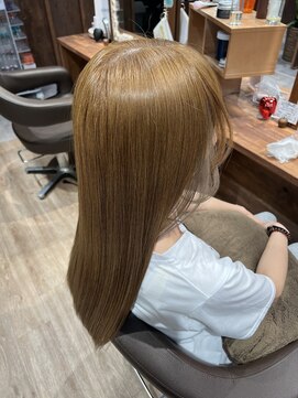 ルララドゥ ベージュ×ホワイトインナーカラー