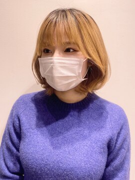 ステア ケース(stair case) 韓国内巻きボブ顔まわりレイヤーカットエギョモリタンバルモリ